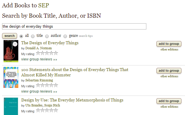 Found a book on Goodreads