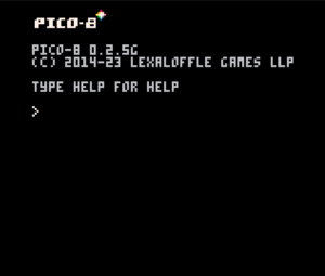 Pico-8 start screen