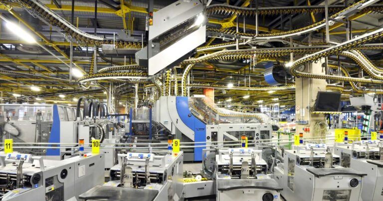 complex manufacturing plant machine photo