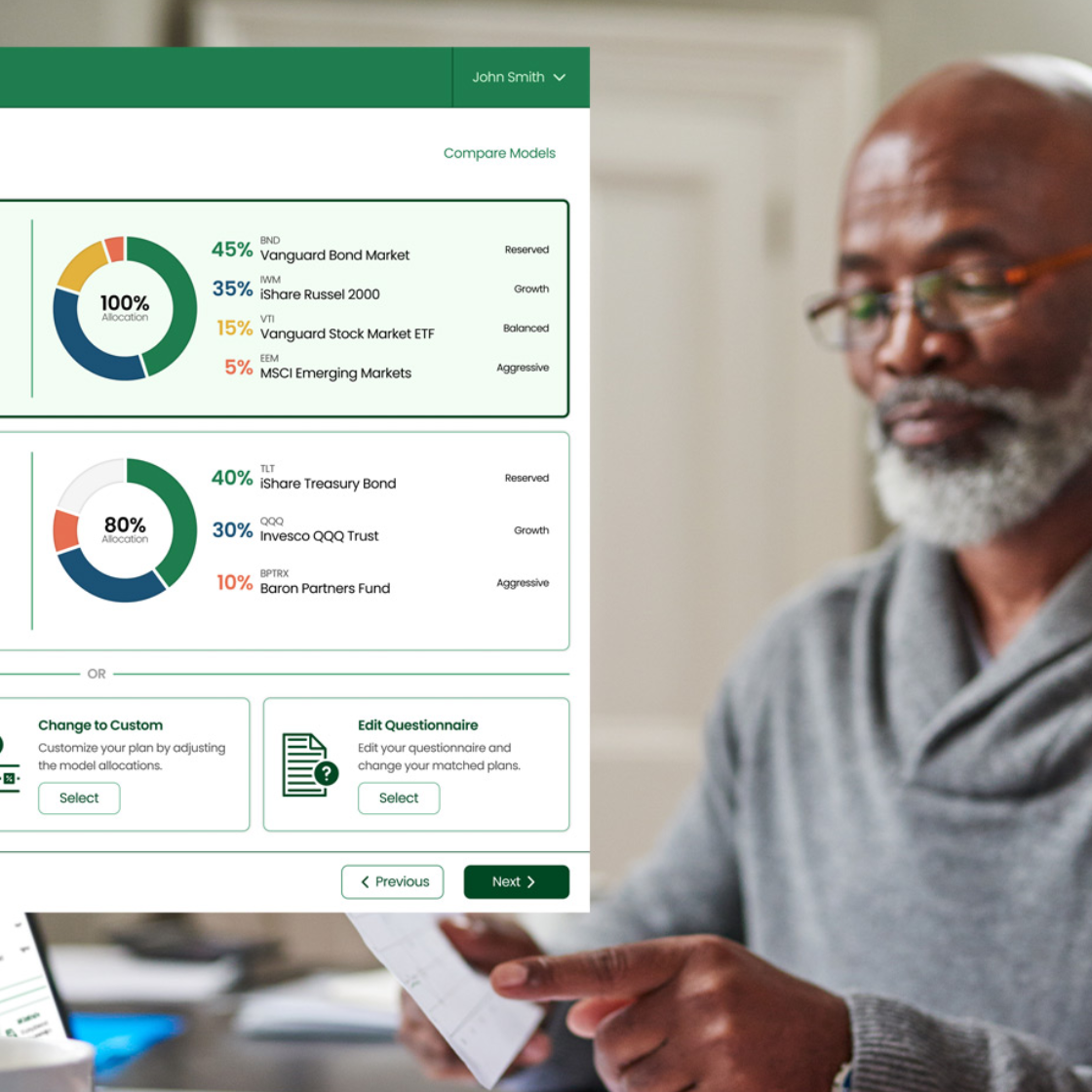 retirement enrollment screen