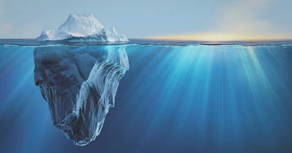 iceberg side view